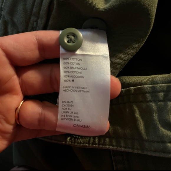 Urban Outfitters BDG Dayton Herringbone Twill Pants Olive Green Size 32 Classic - Picture 11 of 13